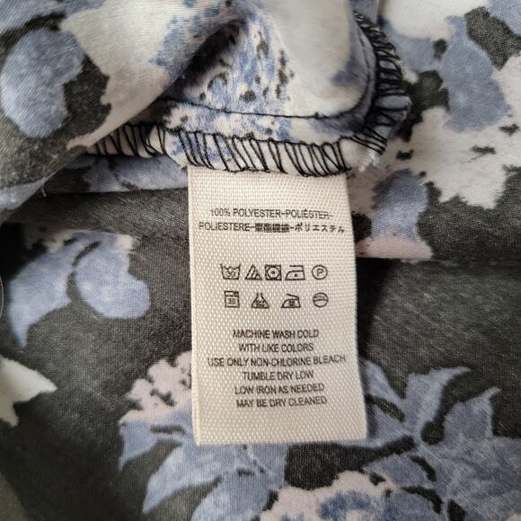 Free People Black Floral Long Sleeve Mini Dress S – Sunflower Print Cottagecore - Picture 7 of 9